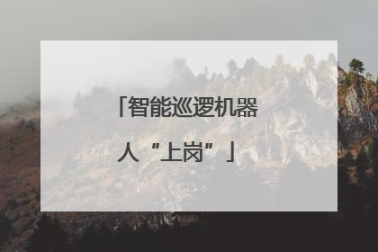 智能巡逻机器人“上岗”