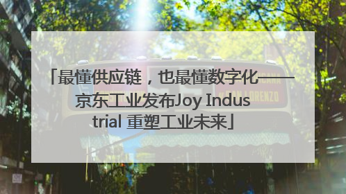 最懂供应链，也最懂数字化——京东工业发布Joy Industrial 重塑工业未来
