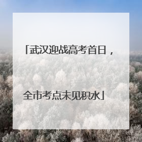 武汉迎战高考首日，全市考点未见积水