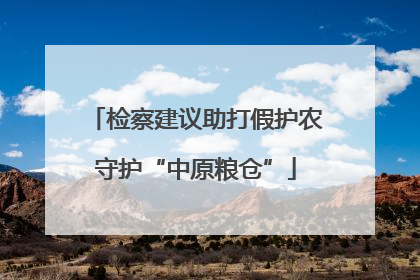 检察建议助打假护农守护“中原粮仓”