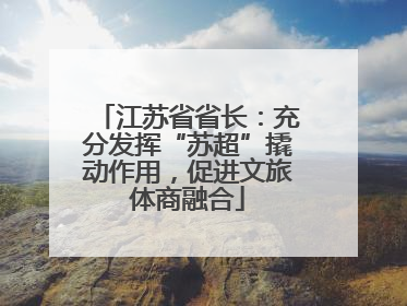 江苏省省长：充分发挥“苏超”撬动作用，促进文旅体商融合