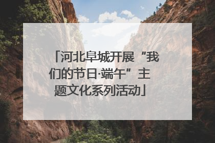 河北阜城开展“我们的节日·端午”主题文化系列活动