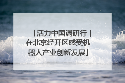 活力中国调研行｜在北京经开区感受机器人产业创新发展