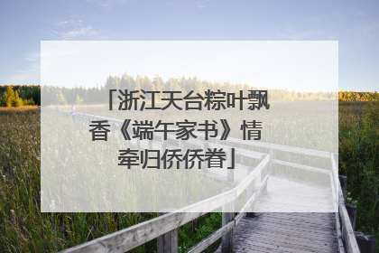 浙江天台粽叶飘香《端午家书》情牵归侨侨眷
