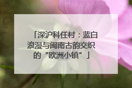 深沪科任村：蓝白浪漫与闽南古韵交织的“欧洲小镇”