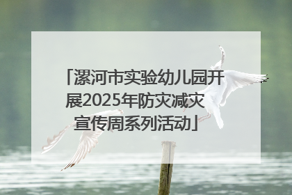 漯河市实验幼儿园开展2025年防灾减灾宣传周系列活动