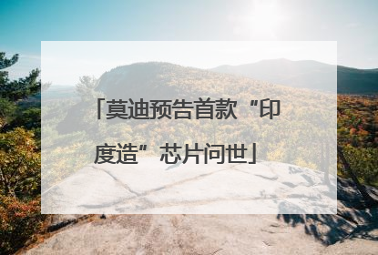 莫迪预告首款“印度造”芯片问世
