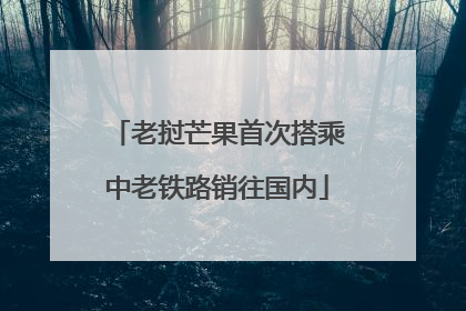 老挝芒果首次搭乘中老铁路销往国内