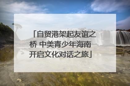 自贸港架起友谊之桥 中美青少年海南开启文化对话之旅