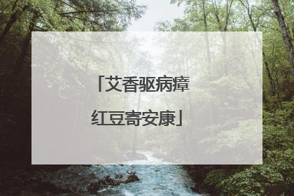 艾香驱病瘴 红豆寄安康
