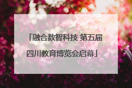 融合数智科技 第五届四川教育博览会启幕