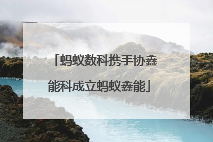 蚂蚁数科携手协鑫能科成立蚂蚁鑫能