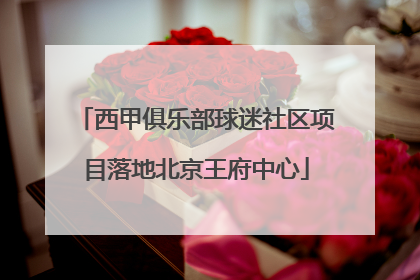 西甲俱乐部球迷社区项目落地北京王府中心