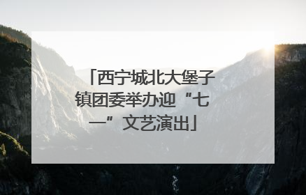 西宁城北大堡子镇团委举办迎“七一”文艺演出