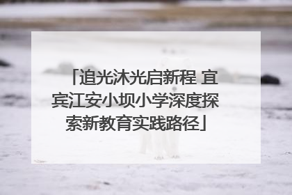 追光沐光启新程 宜宾江安小坝小学深度探索新教育实践路径