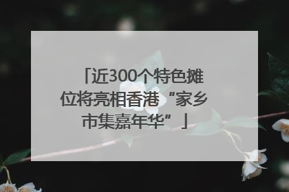 近300个特色摊位将亮相香港“家乡市集嘉年华”
