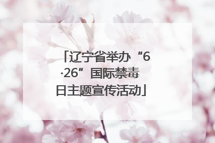 辽宁省举办“6·26”国际禁毒日主题宣传活动