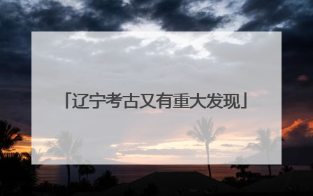 辽宁考古又有重大发现