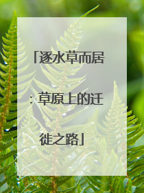 逐水草而居：草原上的迁徙之路