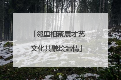 邻里相聚展才艺 文化共融绘温情