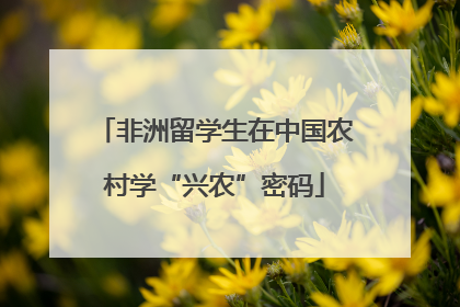 非洲留学生在中国农村学“兴农”密码