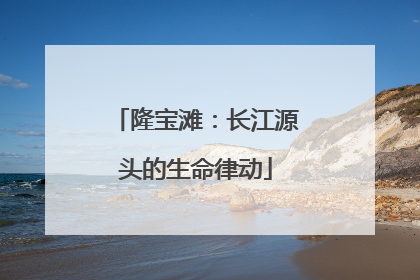 隆宝滩：长江源头的生命律动