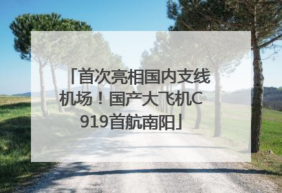 首次亮相国内支线机场！国产大飞机C919首航南阳
