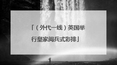 （外代一线）英国举行皇家阅兵式彩排