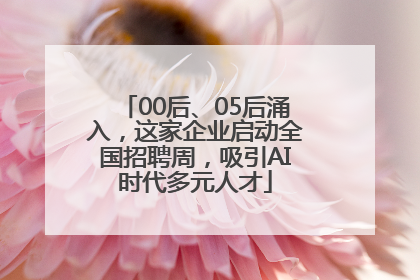 00后、05后涌入，这家企业启动全国招聘周，吸引AI时代多元人才