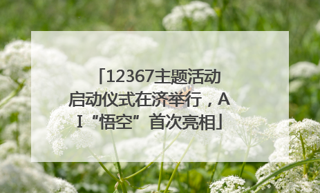 12367主题活动启动仪式在济举行，AI“悟空”首次亮相