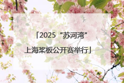2025“苏河湾”上海桨板公开赛举行