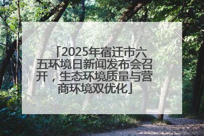 2025年宿迁市六五环境日新闻发布会召开，生态环境质量与营商环境双优化