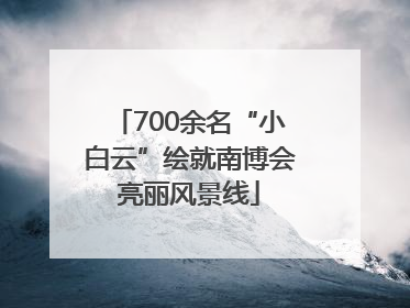700余名“小白云”绘就南博会亮丽风景线